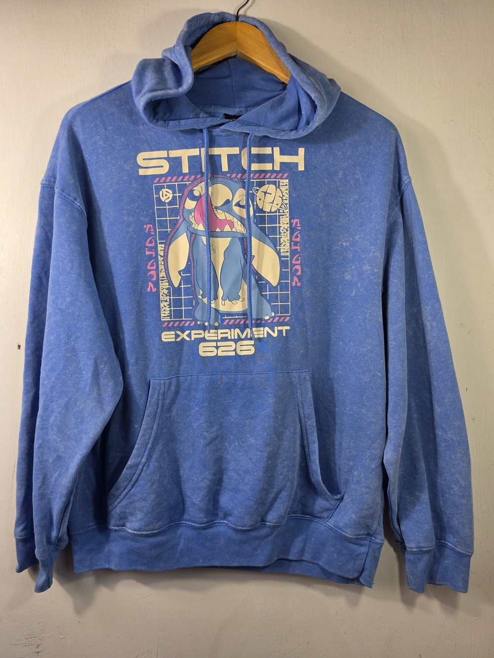 Disney Blue Stitch Experiment 626 Graphic Hoodie